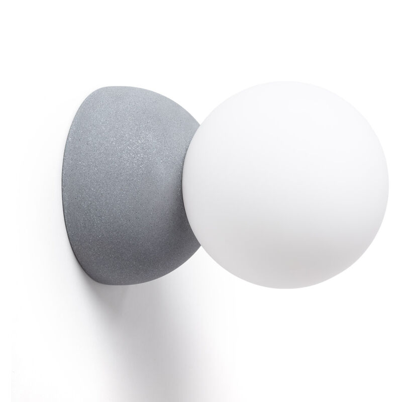 Efectoled - Applique Murale Plâtre ou Ciment Delya Gris