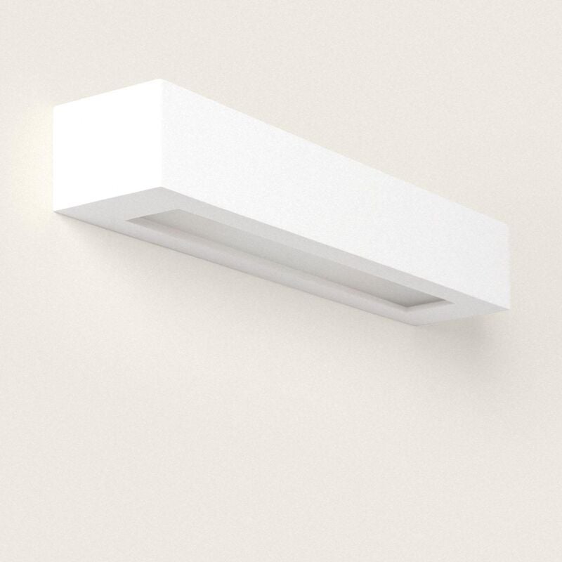 Ledkia - Applique Murale Plâtre Ruvil l Blanc