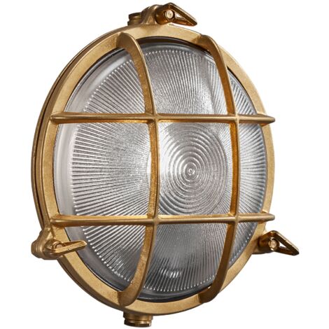 Applique murale POLPERRO  Brass Laiton, H.19.5 - IP64 - E27 /Nordlux Extérieur