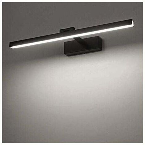 Applique murale pour miroir de salle de bain, lumière blanche froide 6000K, 12W, LED, éclairage moderne d'intérieur, lumière noire, 1000 lumens, 50 cm