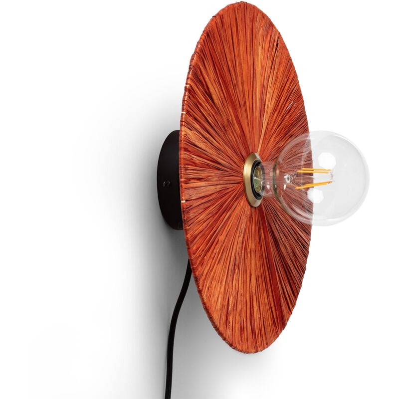 Applique Murale Raphia Kanga Terre cuite