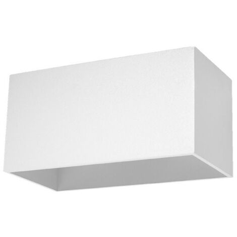 Applique Murale Rectangulaire pour 2 Ampoules G9 - Blanc - SILUMEN