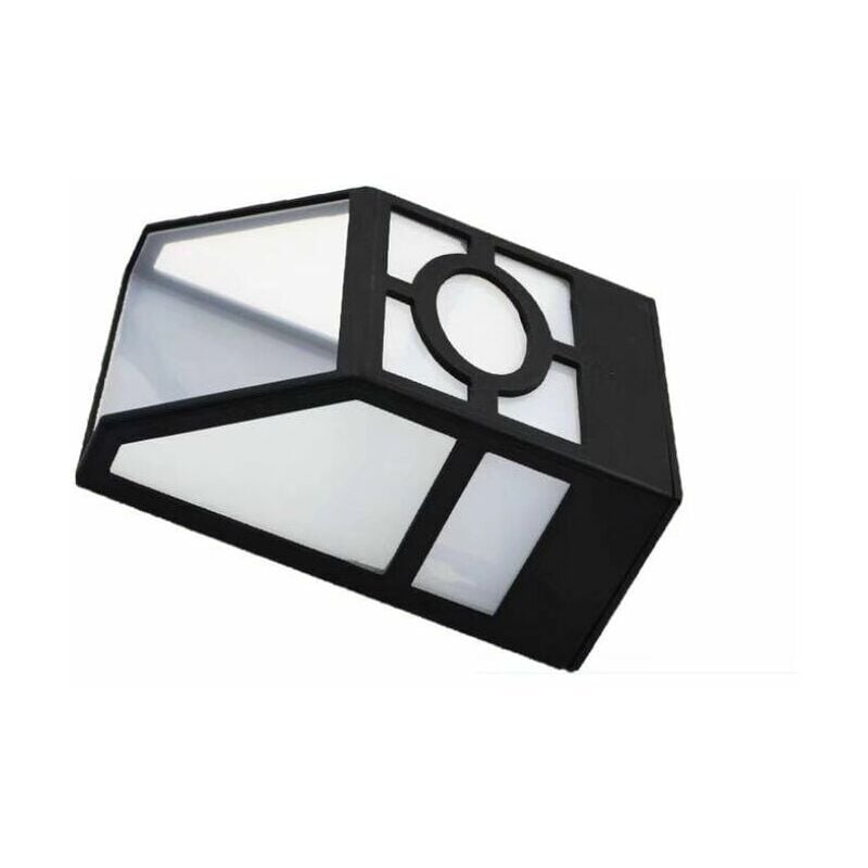 Applique murale rétro solaire Lumière solaire à panneau led Éclairage mural Applique murale extérieure étanche à la pluie, lumière blanche