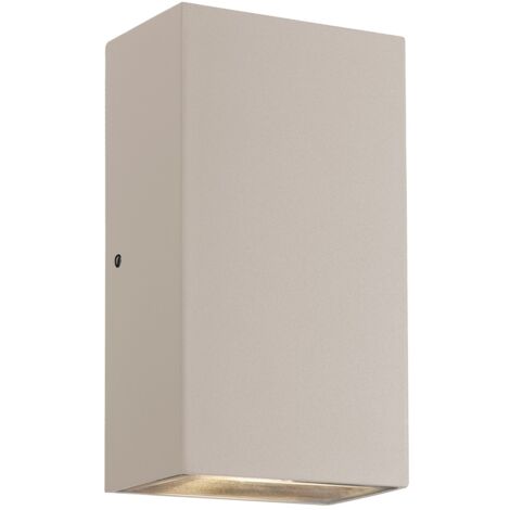 Applique murale ROLD Flat Métal Sablé, H.16 - IP54 - LED Module /Nordlux Extérieur