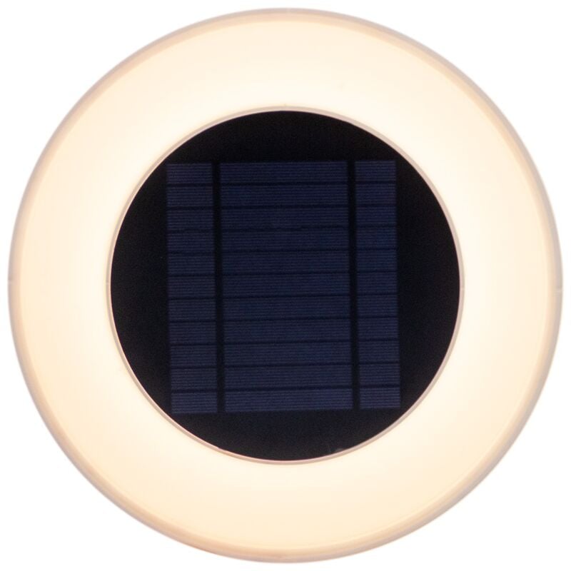 Wally Applique round avec charge solaire. Mesure ø39x8 cm. Lumière led froid. Fabriquée en Espagne