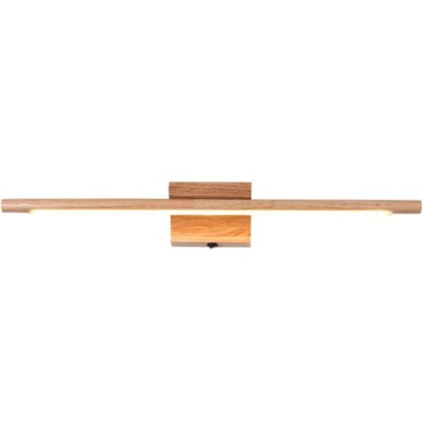 Applique murale salle de bain en bois 60 cm   LED IP44 étanche   Éclairage moderne pour maquillage et soins   Installation facile