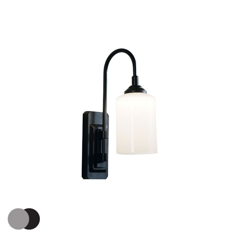 Venteo - Multicouleur Applique Murale sans fil smart sconce Couleur noir ou argenté - Lampe de chevet - Réglable à 180 - 100 Lumens - 9 modes