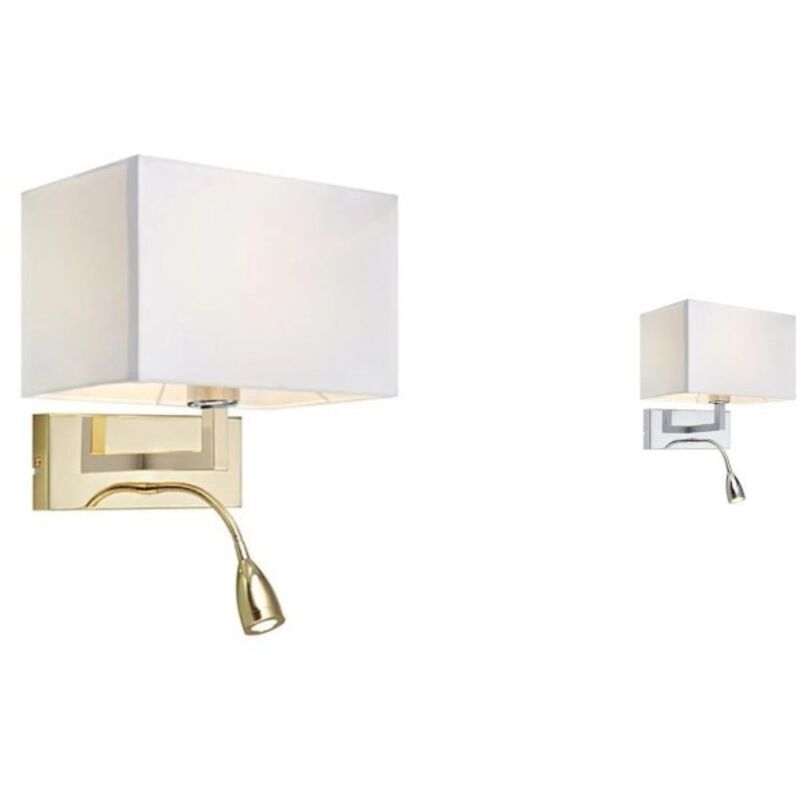 Savoy - Applique murale d'intérieur à 2 ampoules en laiton avec lampe de lecture, E27 - Markslojd