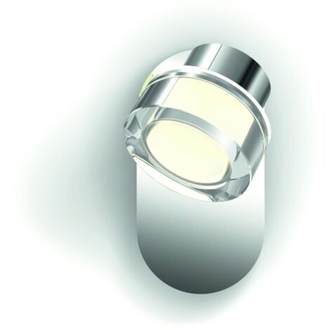 Applique murale Sdb orientable chromee 136x122x76mm LED 4.5W 2700K 500lm 230V non-dimmable IP44 Resort Spot Philips