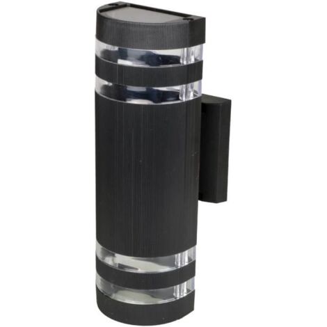 Applique Murale - Semi-Cylindrique - Aluminium Noir - Éclairage Extérieur - Design Élégant