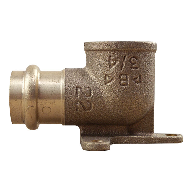 Raccord laiton à sertir - Coude applique ff Ø22x3/4'(20/27)