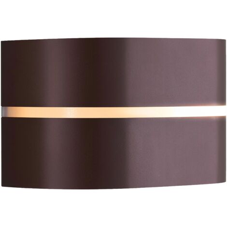 Applique murale SIBELIS Matière plastique Marron metallise, H.12 - IP44 - E27 /Nordlux Extérieur