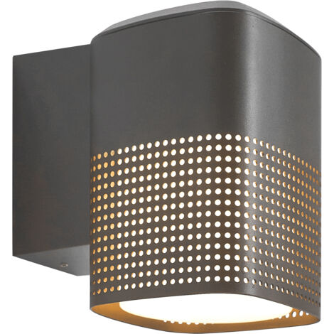 Applique murale Sidara Aluminium Seaside anthracite ,  H. 19 - IP54 - E27 /  Nordlux Extérieur