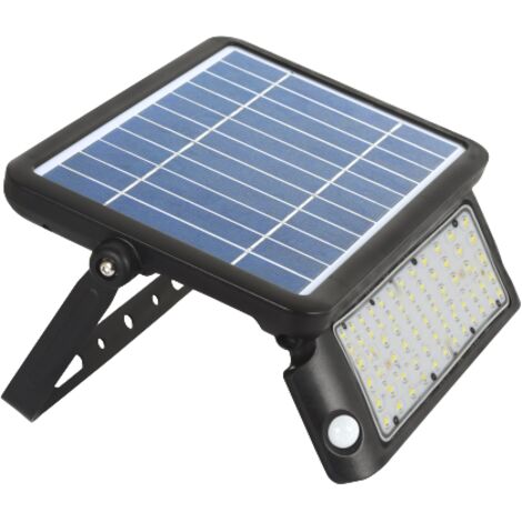 Applique murale solaire à LED V-TAC, batterie LFP 10 W, capteurs, bases inclinables, blanc naturel IP44