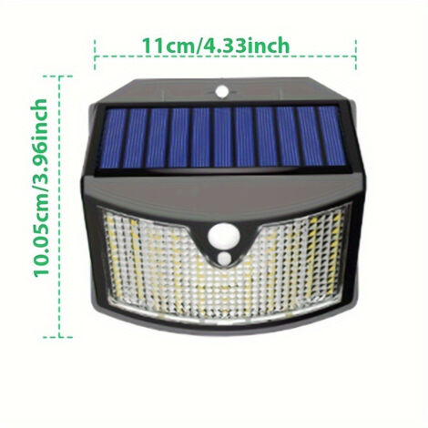 Applique murale solaire rechargeable, idéale pour les jardins, garages, terrasses et allées - Style 4