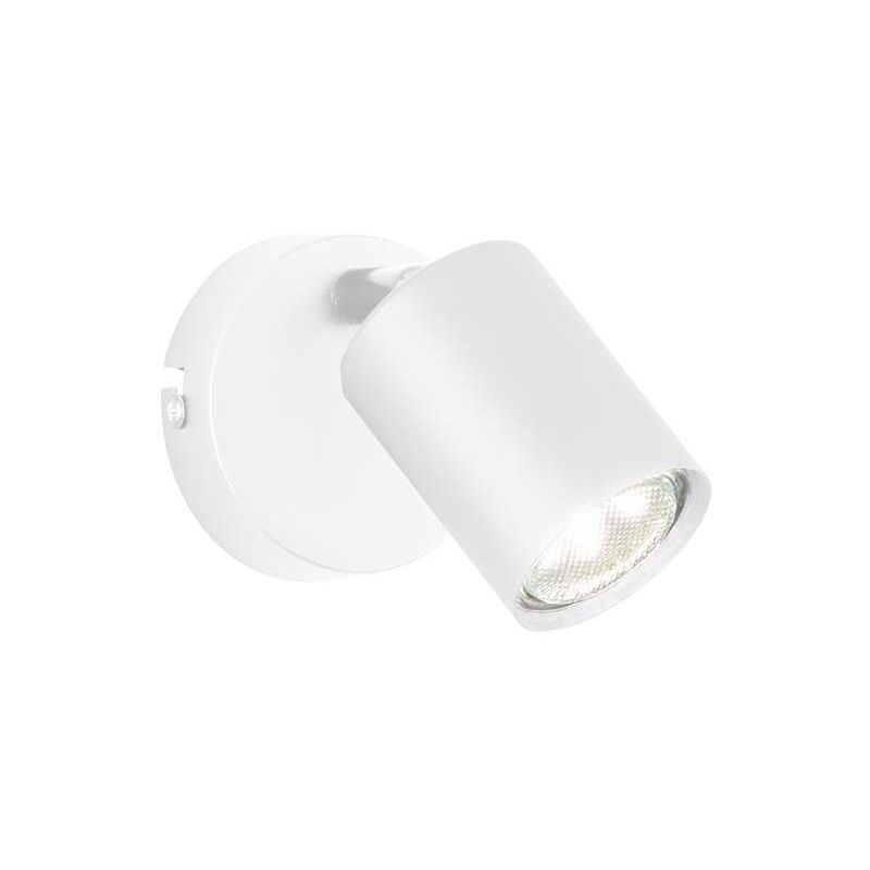 Applique murale spot LED spot métal blanc interrupteur chambre lumière