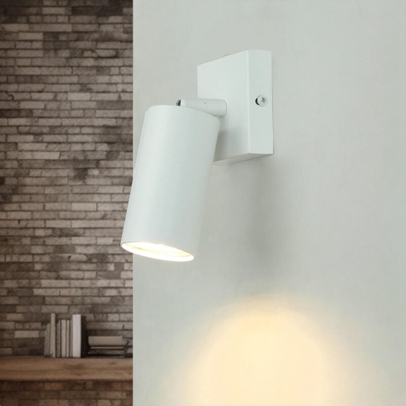 Applique murale spot métal GU10 orientable blanc