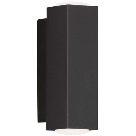 Applique murale spot mural couloir lumière salon métal noir H 13 cm
