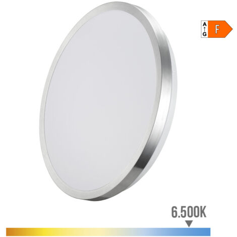 Applique murale super-LED, 18W, 1820lm, 6500K, Ø 33x5.9cm, cadre chromé  EDM 32570