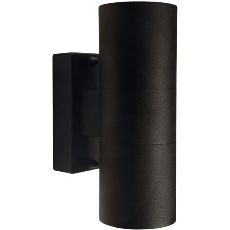 Applique murale TIN Double Métal Noir, H.17 - IP54 - GU10 /Nordlux Extérieur