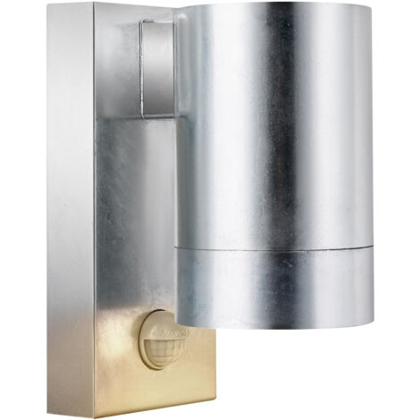 Applique murale TIN Maxi Sensor Métal Acier galvanisé, H.16,3  IP54  GU10 /Nordlux  Extérieur