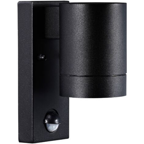 Applique murale TIN Maxi Sensor Métal Noir, H.16 - IP54 - GU10 /Nordlux Extérieur