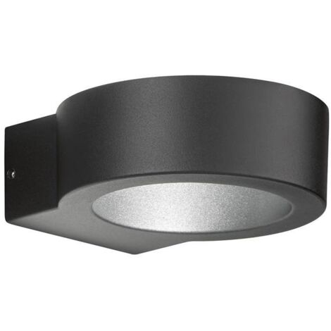 Applique murale TORRES LED 1x3,5W IP54 métal noir, verre clair L:12,5cm H:4,5cm 3000K