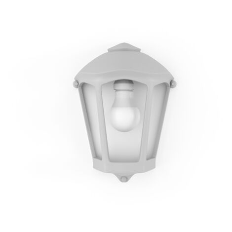 Applique murale type lanterne FUMAGALLI "FABIO" - E27 - IP55 - Gris