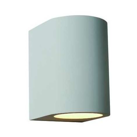 Applique murale Vigor Delfi en plâtre blanc 2x35 Watt
