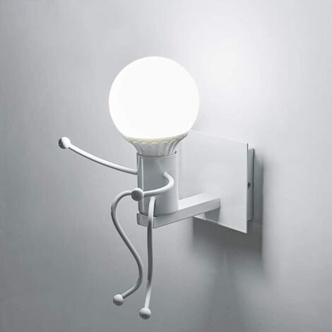Applique Murale Vintage, Créative Lampe Murale Rétro pour Intérieur, Style Industriel en Fer Blanc