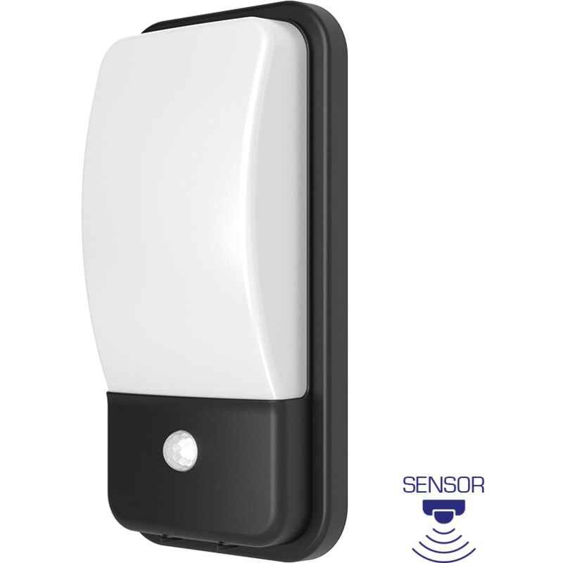 Applique murale WALLS-B3 20W 3000K IP65 Gris avec détecteur