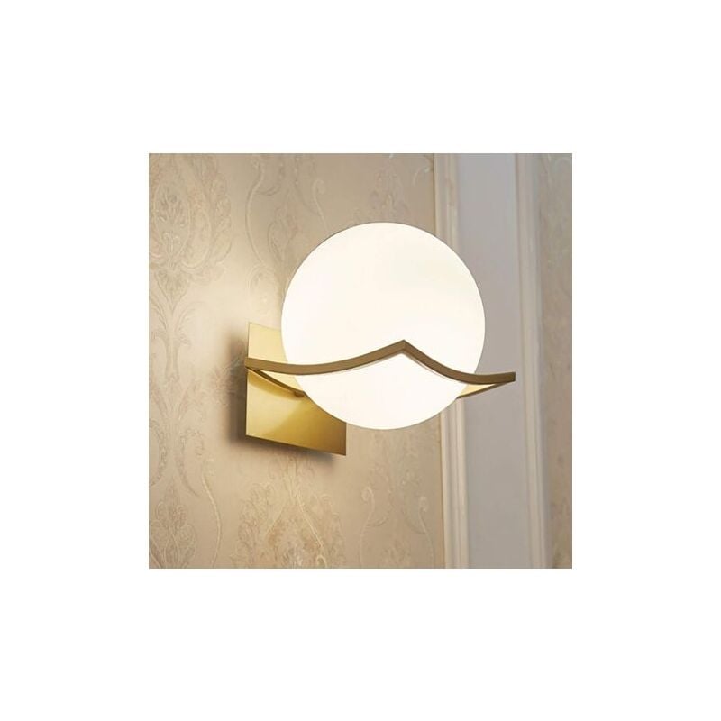 Litzee - Applique Murale,Applique Murale Interieur,Lampe Murale,Applique Murale E27,Lampe Murale Chambre,Applique Doree,(Ampoule non Incluse) Or Ikodm