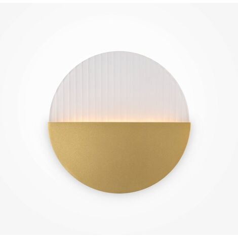 Applique murale moderne – disque doré strié ⌀30 cm LAUREL