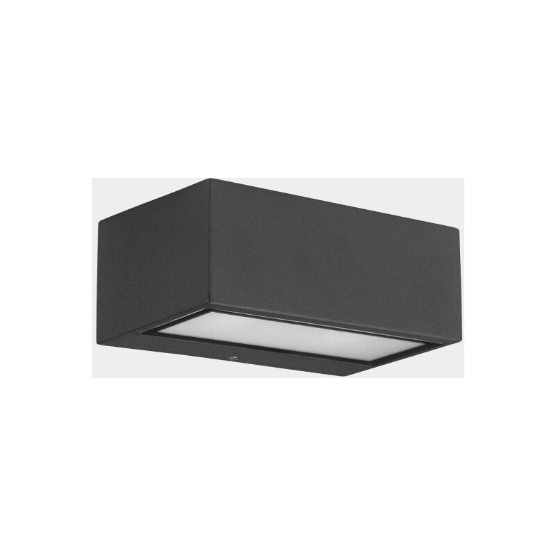 Image of LedsC4 Lampada Da Parete Ip66 Nemesis Aluminium 90220Mm E27 15W Grigio Urbano