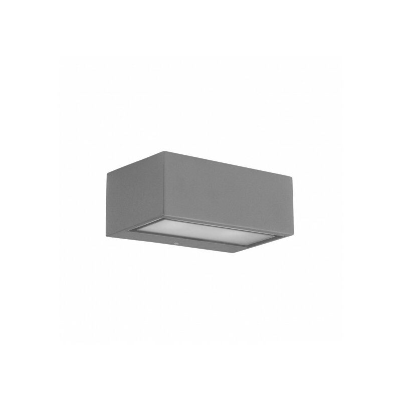 Applique E27 Nemesis, aluminium et verre, gris - Gris