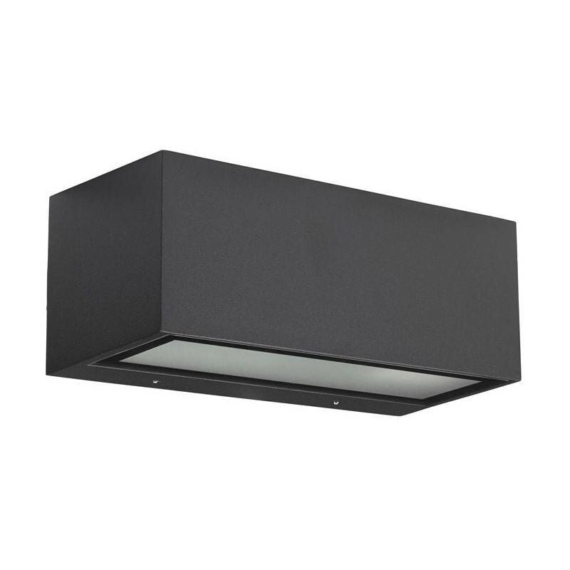 Leds-C4 Nemesis Aluminium - Applique murale d'extérieur à 1 lumière Gris urbain IP54, E27