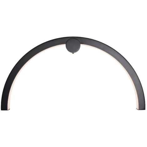Applique nera arco Ø60 LED 16W 3000K Maxlight W0334
