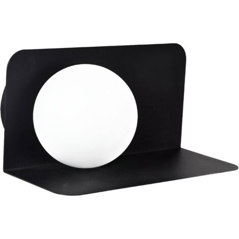 Applique nera con sfera bianca BONNI 1xG9 28W Lucide