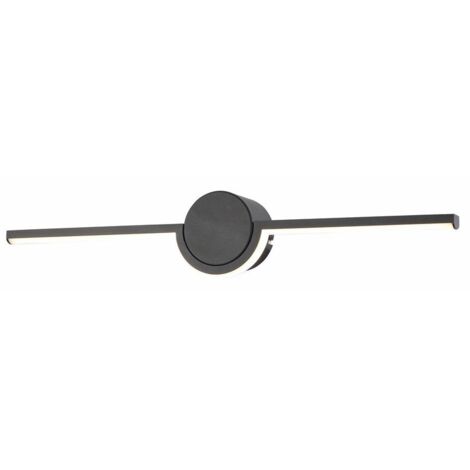 Applique nera moderna barra 51 cm LED 6W Reality Almyrida
