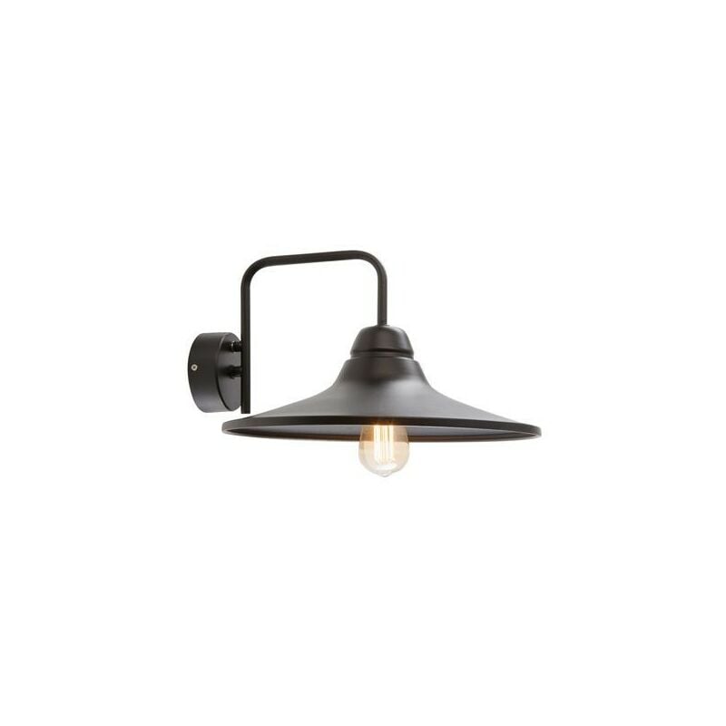 Image of Applique nero con attacco E27 per lampade a risparmio energetico