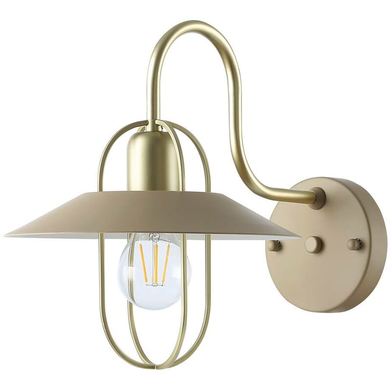 Applique Nesrin Gold Beige E27 1x max 40w L: 35.5