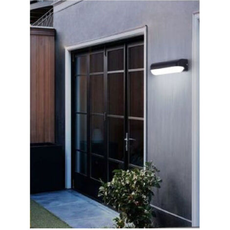 Applique Noir Extérieur 12 Watt Lumière Chaude Froide Naturelle Es63