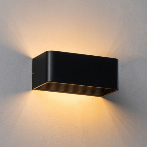 Applique noire LED compatible avec variateur  - Quadra