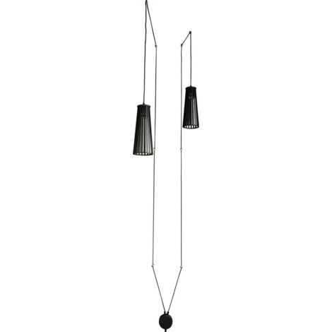 Applique Nowodvorski Dover nera compensato 2xGU10 35W