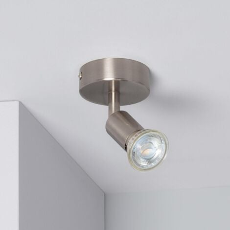Applique Orientabile Alluminio Oasis 1 Faretto Argento Argento