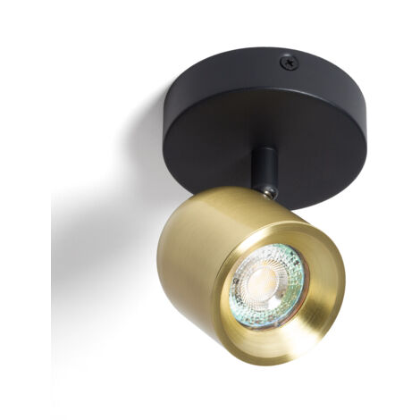 Applique Orientable Aluminium Caleb 1 Spot Doré