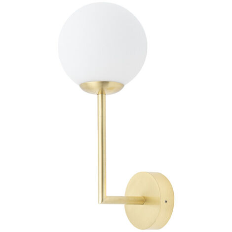 Applique ottone sfera bianca 5W AGAVE Nowodvorski 10526