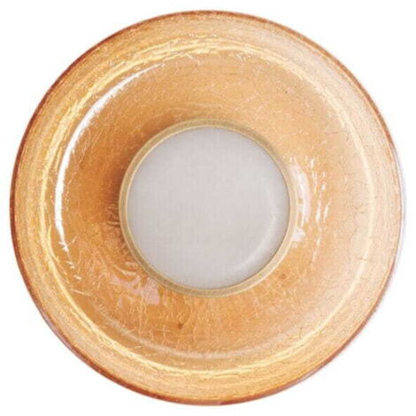 Applique ottone vetro ambra Ø22 LED 9W Maxlight W0352