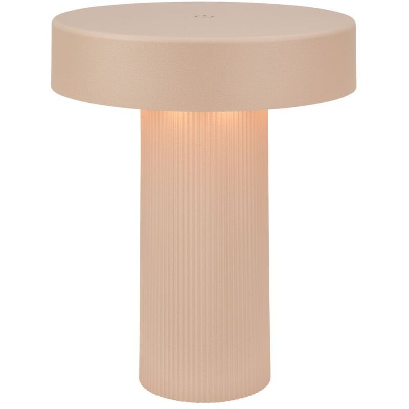 BRILONER Beige 3W Rechargeable Dimmable LED Table Lamp