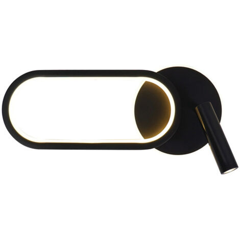 Applique ovale nera MONET LED 13W CCT 800lm Candellux